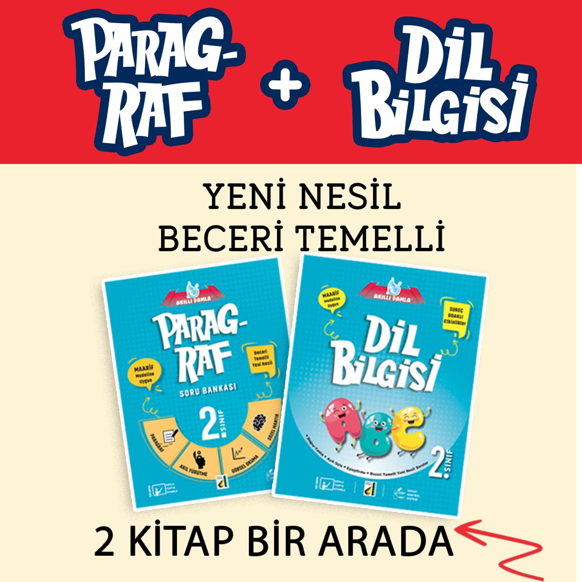 Akıllı Damla Paragraf-Dilbilgisi 2.Sınıf Soru Bankası