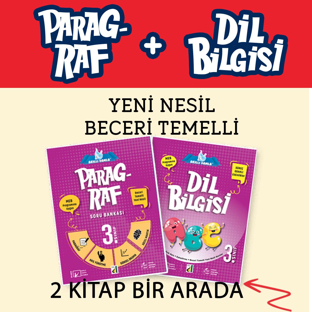 Akıllı Damla Paragraf-Dilbilgisi 3.Sınıf Soru Bankası