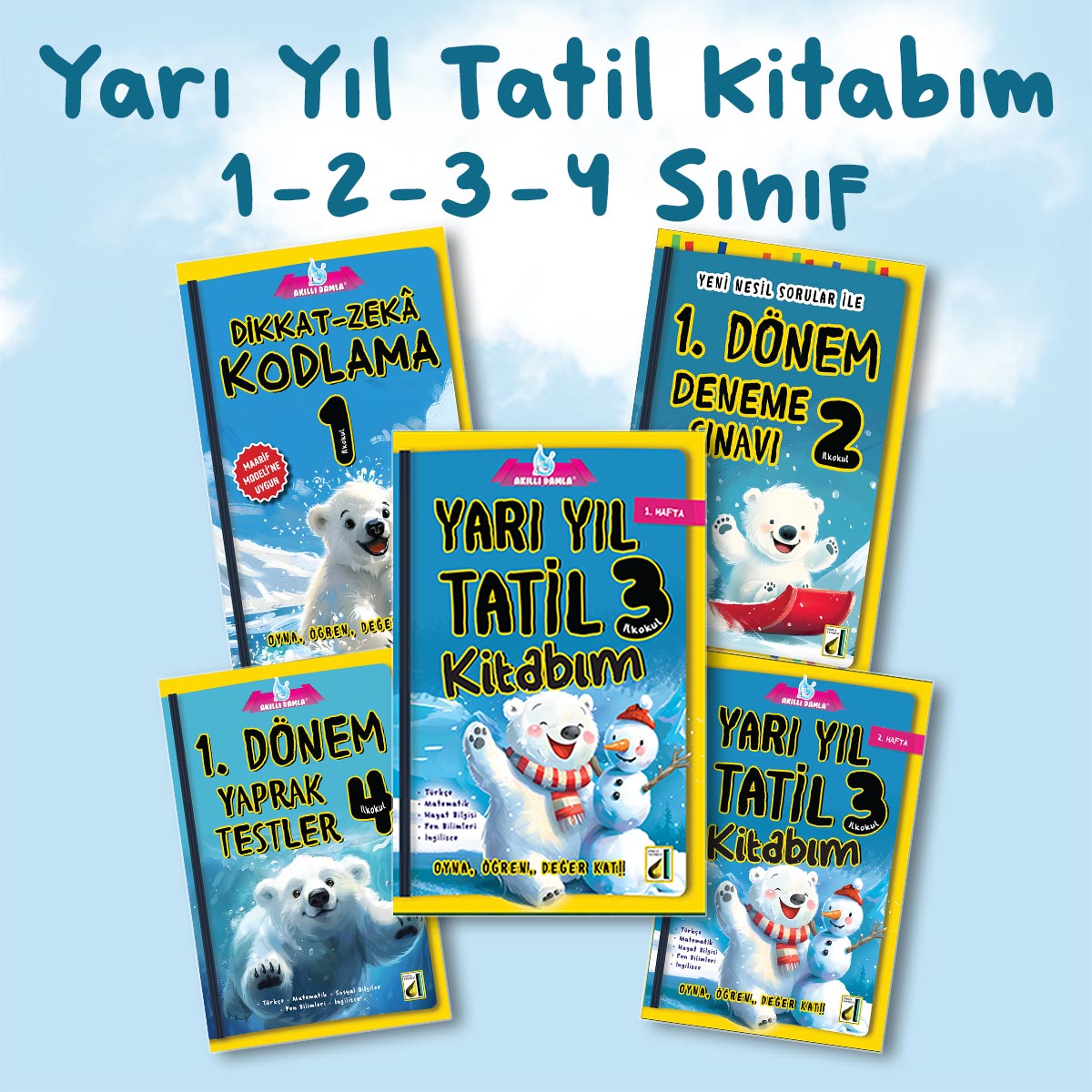Yarı Yıl Tatil Kitabım | 1-2-3-4.Sınıf