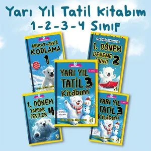 Yarı Yıl Tatil Kitabım | 1-2-3-4.Sınıf — Damla Okul
